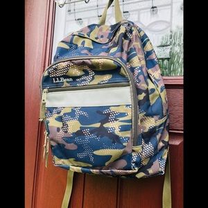 llbean camo backpack
